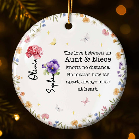 The Love Between An Aunt & Niece, Flowers And Butterflies