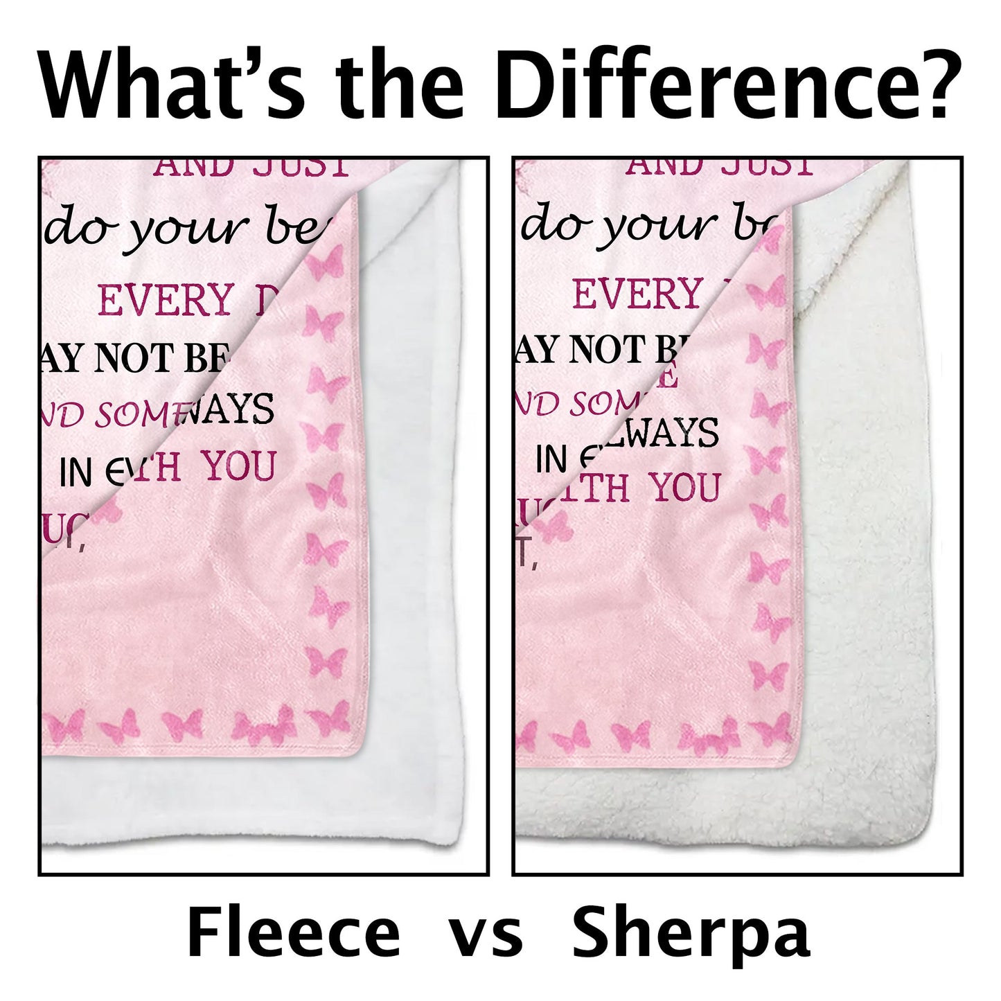 To My Niece, Love and Encouragement Tree and Butterflies Blanket