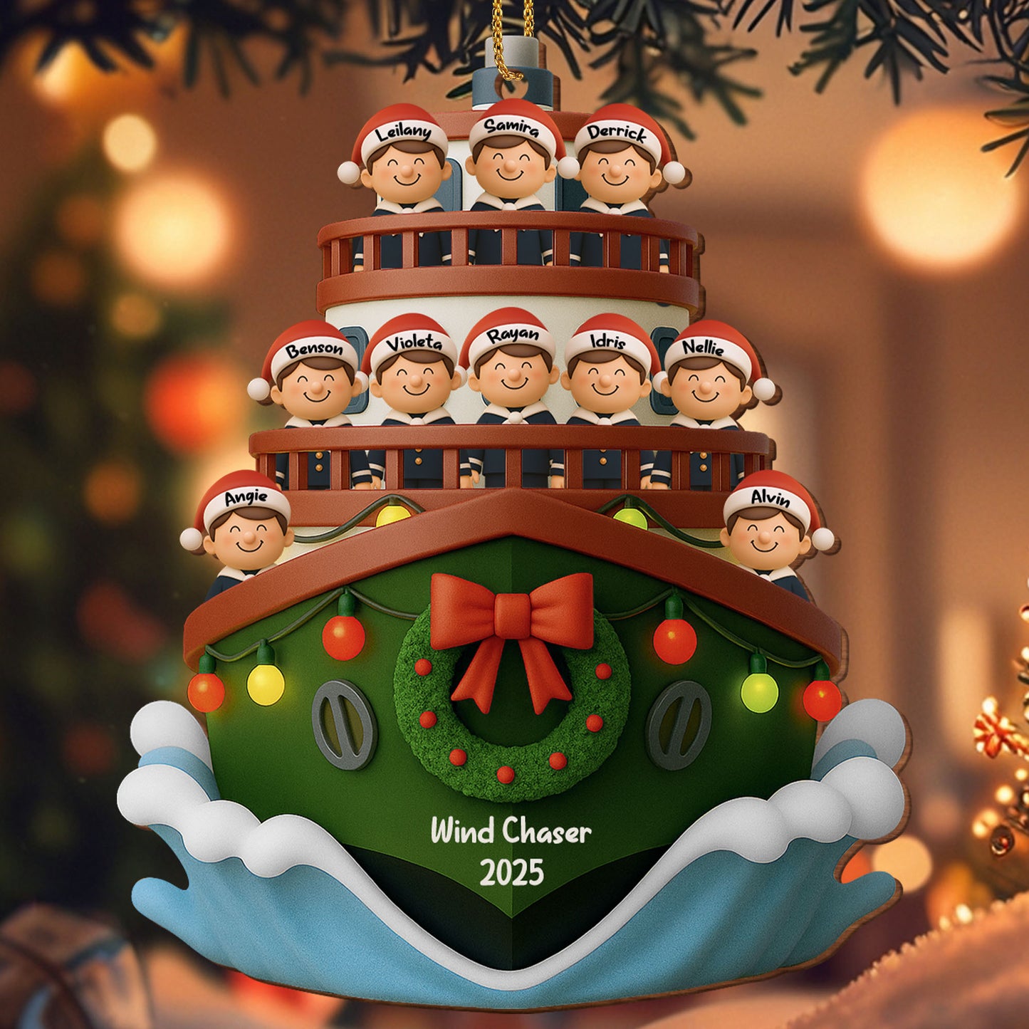 Customized Family Cruise Ship Christmas Decoration