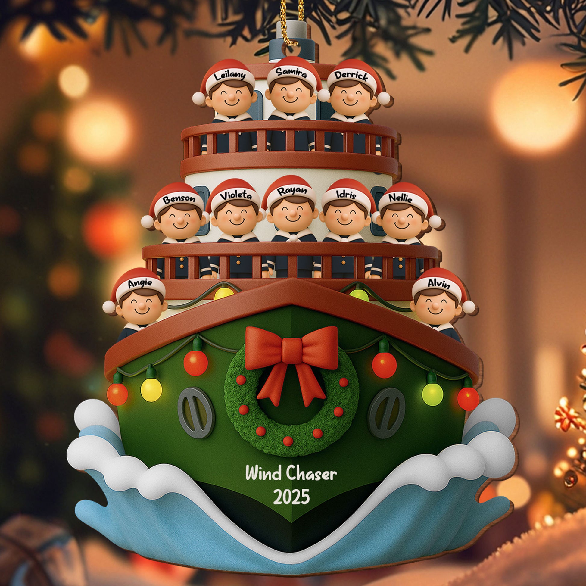 Customized Family Cruise Ship Christmas Decoration