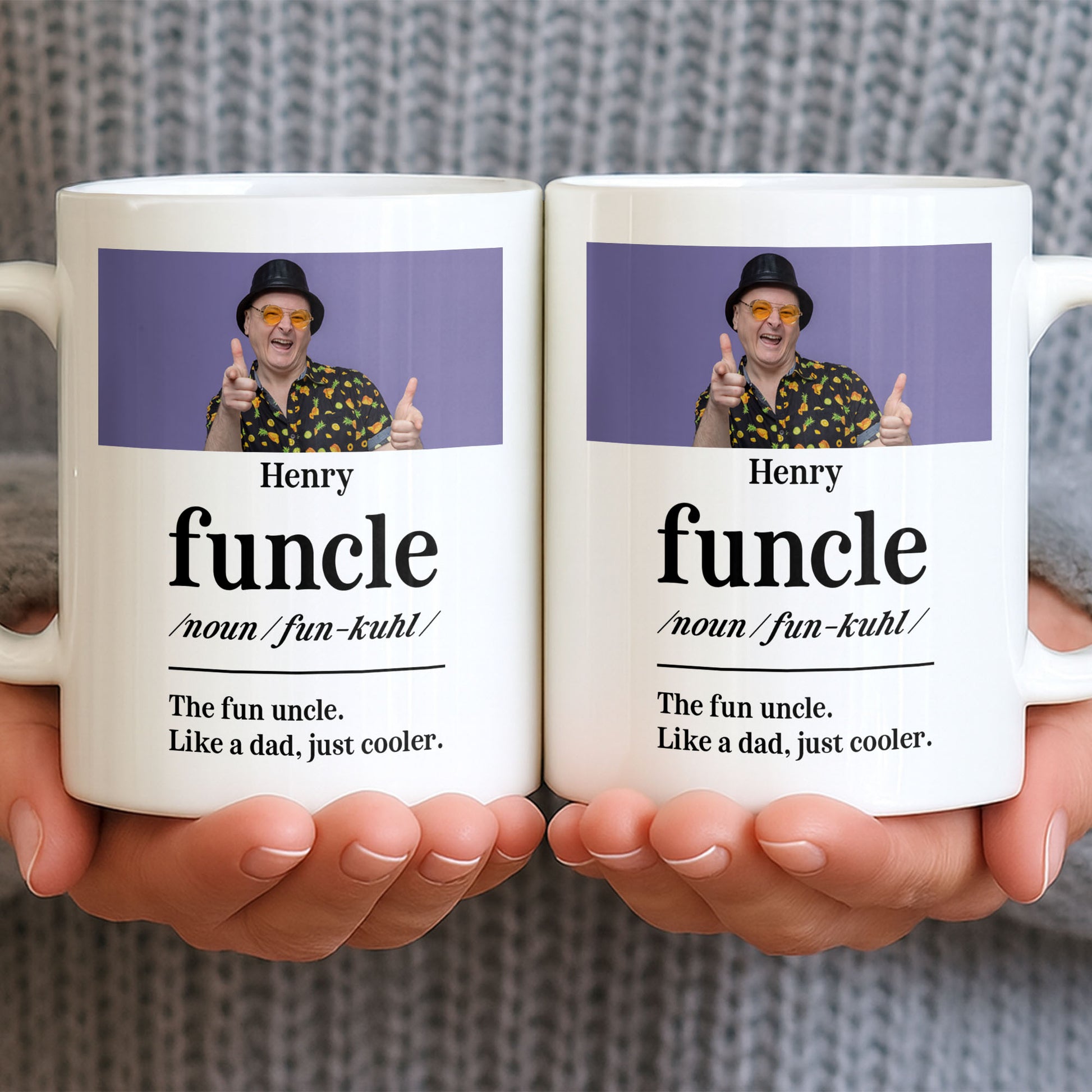 The Fun Uncle Like A Dad Just Cooler Mug Design
