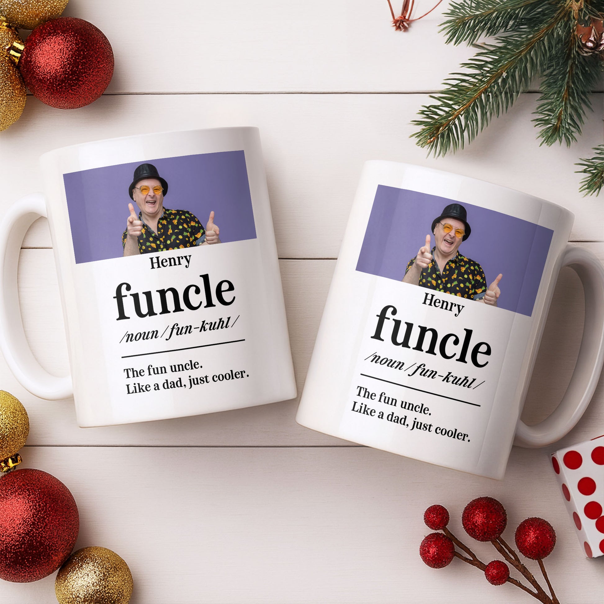 The Fun Uncle Like A Dad Just Cooler Mug Design