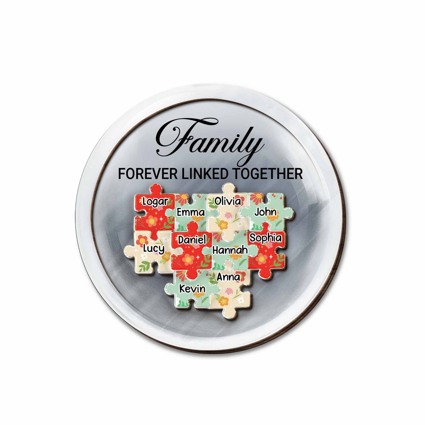 Family Forever Linked Together, Puzzle Pieces