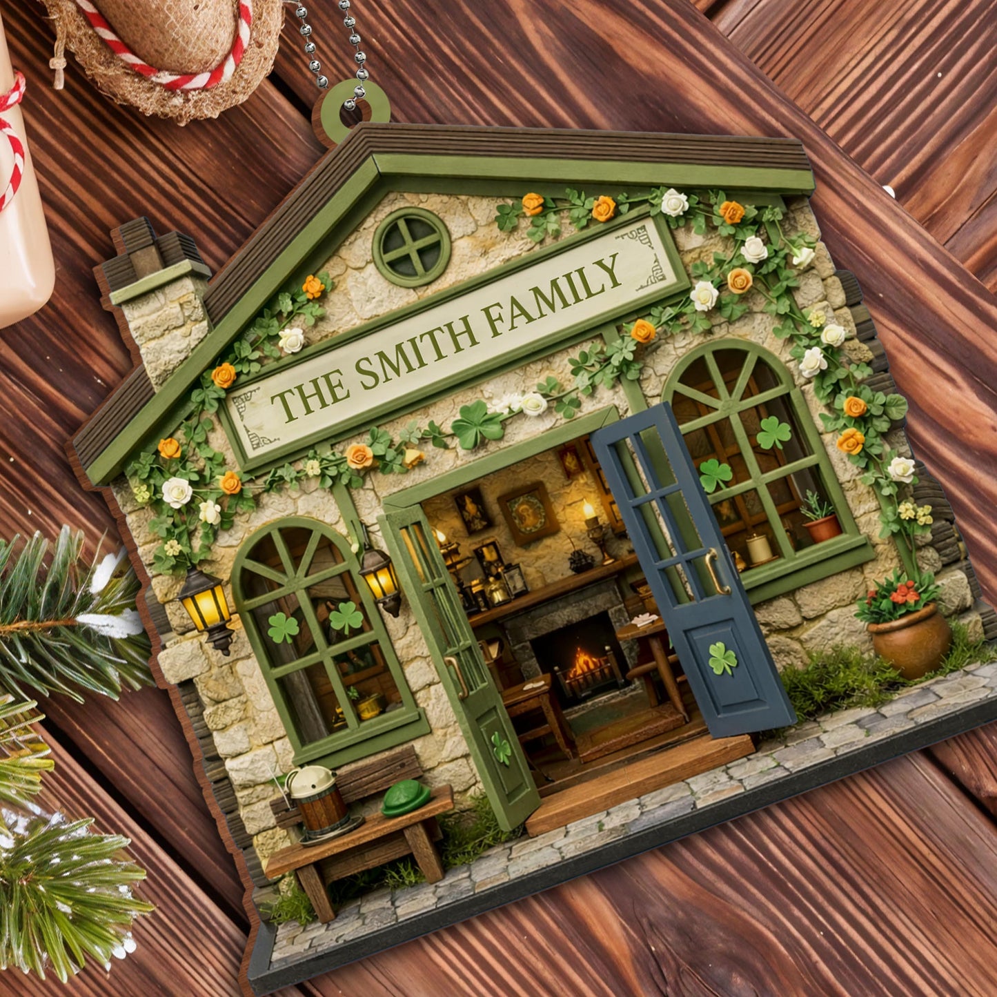 The Smith Family Cozy House Ornament