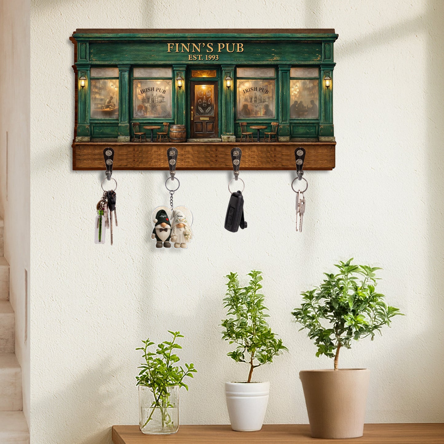 Irish Pub Design With Storefront Bar And Lanterns