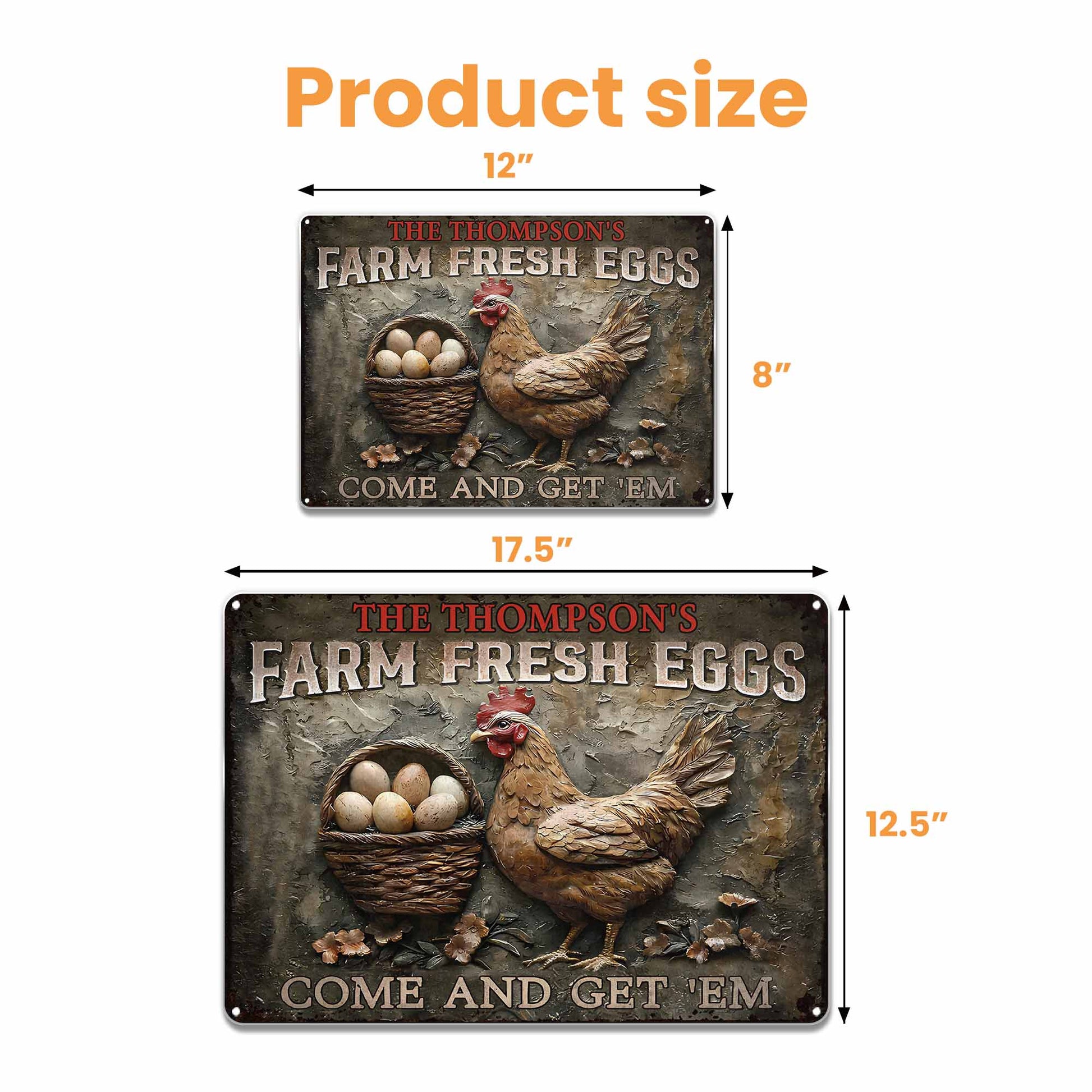 Farm Fresh Eggs Come And Get 'Em With Chicken And Flowers