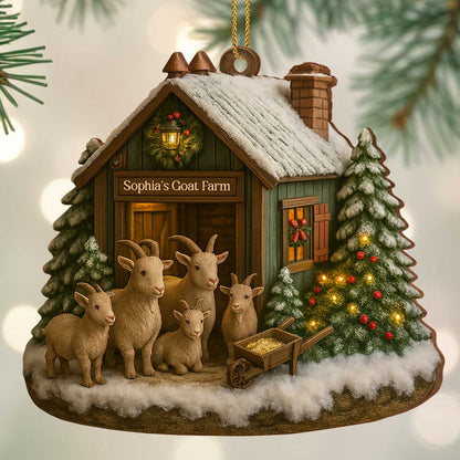 Sophia's Goat Farm, Goats and Christmas Tree
