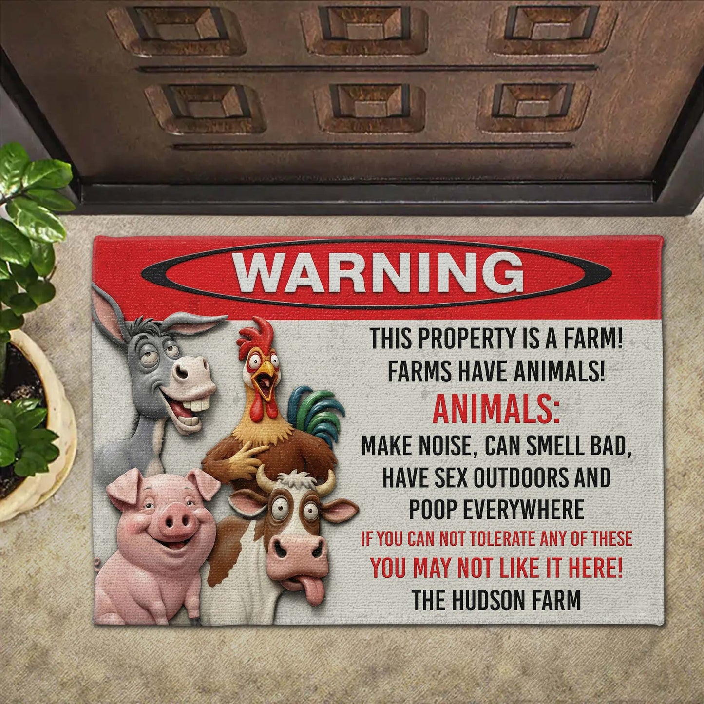 Warning This Property Is A Farm With Donkey, Chicken, Pig, Cow