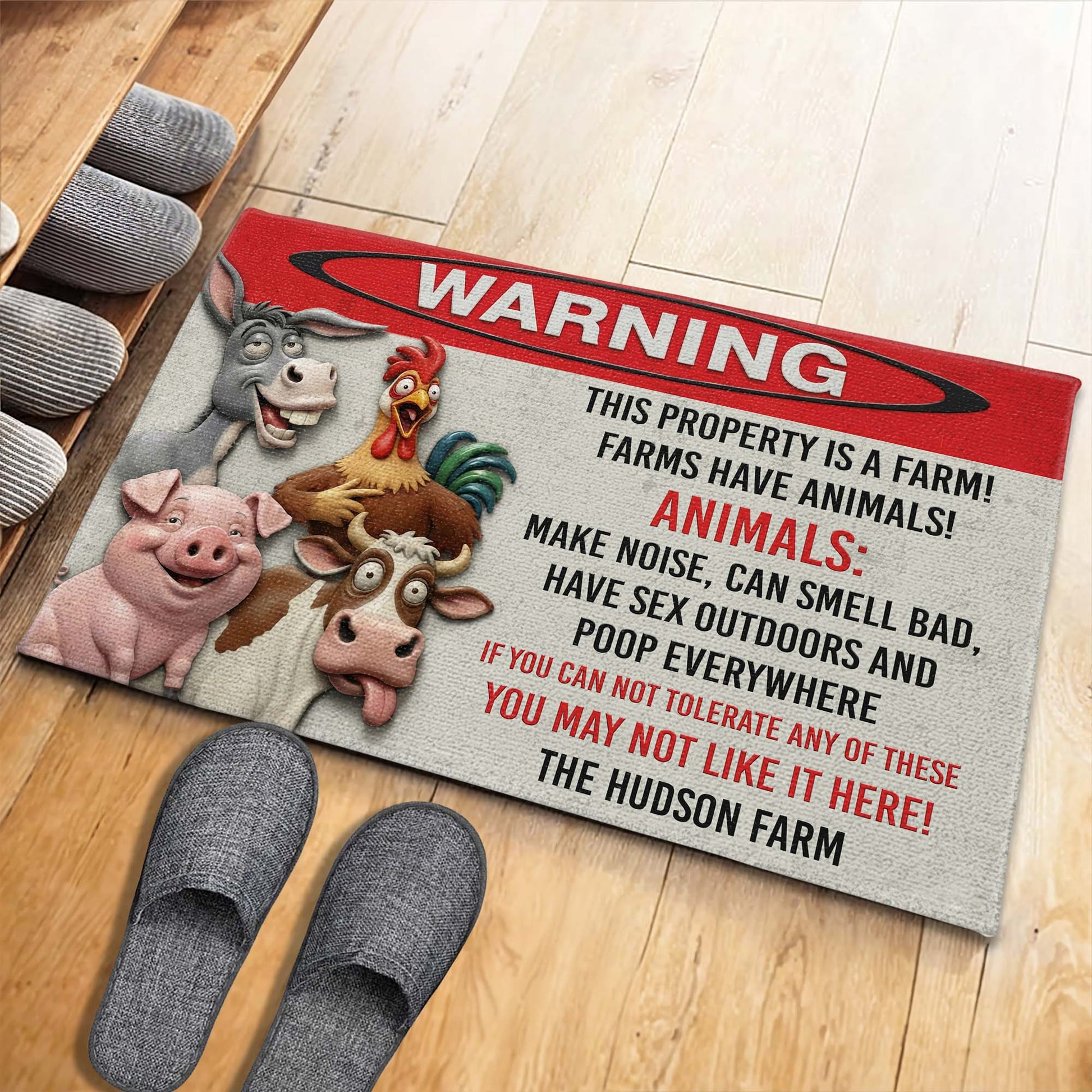 Warning This Property Is A Farm With Donkey, Chicken, Pig, Cow