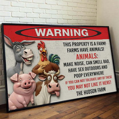Warning This Property Is A Farm With Farm Animals