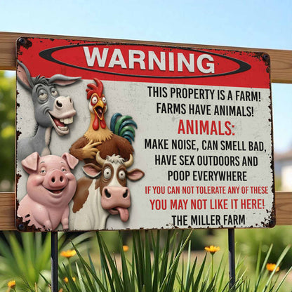 Warning This Property Is A Farm With Farm Animals