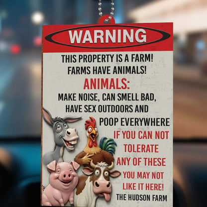 Warning This Property Is A Farm With Farm Animals