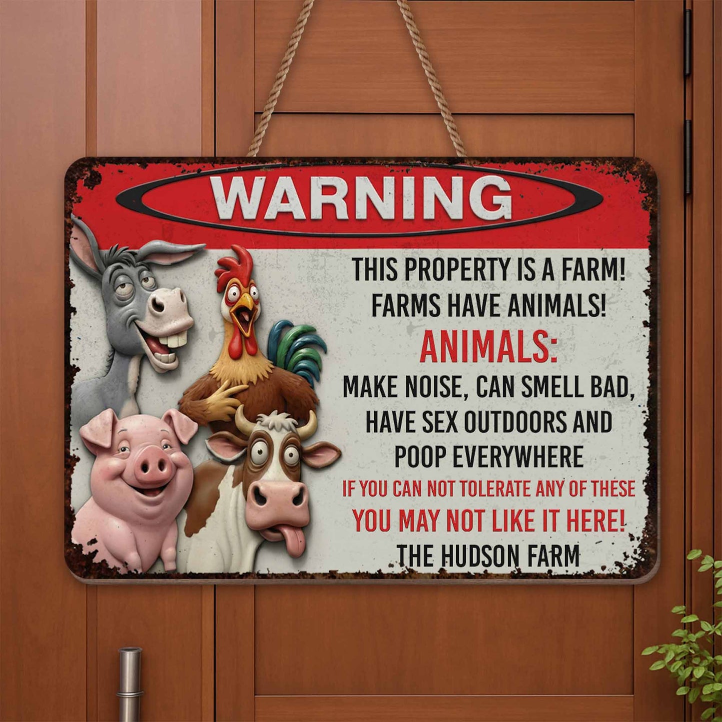 Warning This Property Is A Farm With Farm Animals