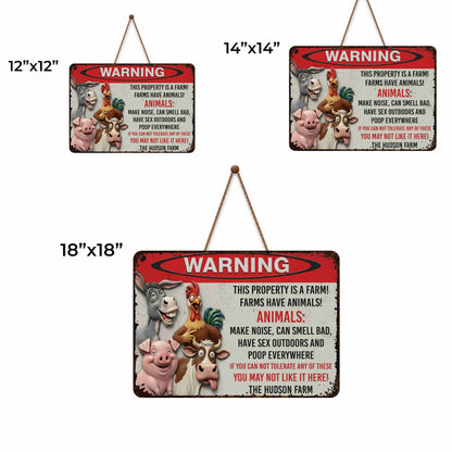 Warning This Property Is A Farm With Farm Animals