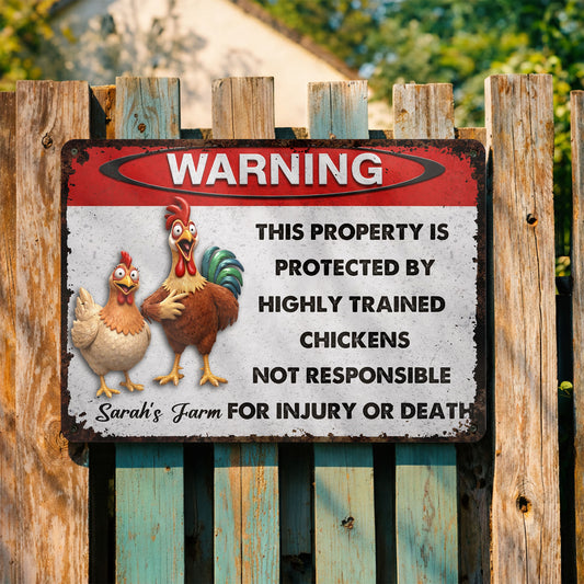 This Property Is Protected By Highly Trained Chickens