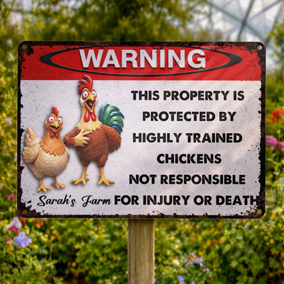 This Property Is Protected By Highly Trained Chickens