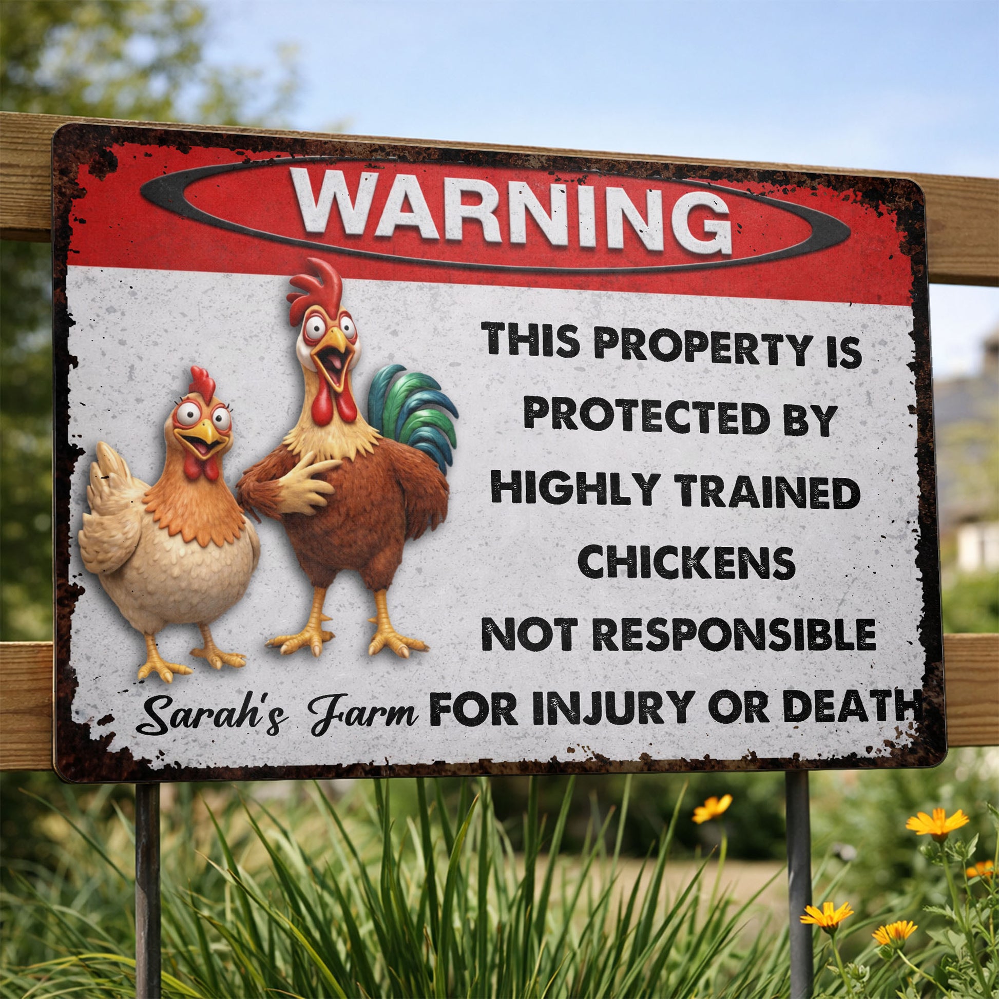 This Property Is Protected By Highly Trained Chickens