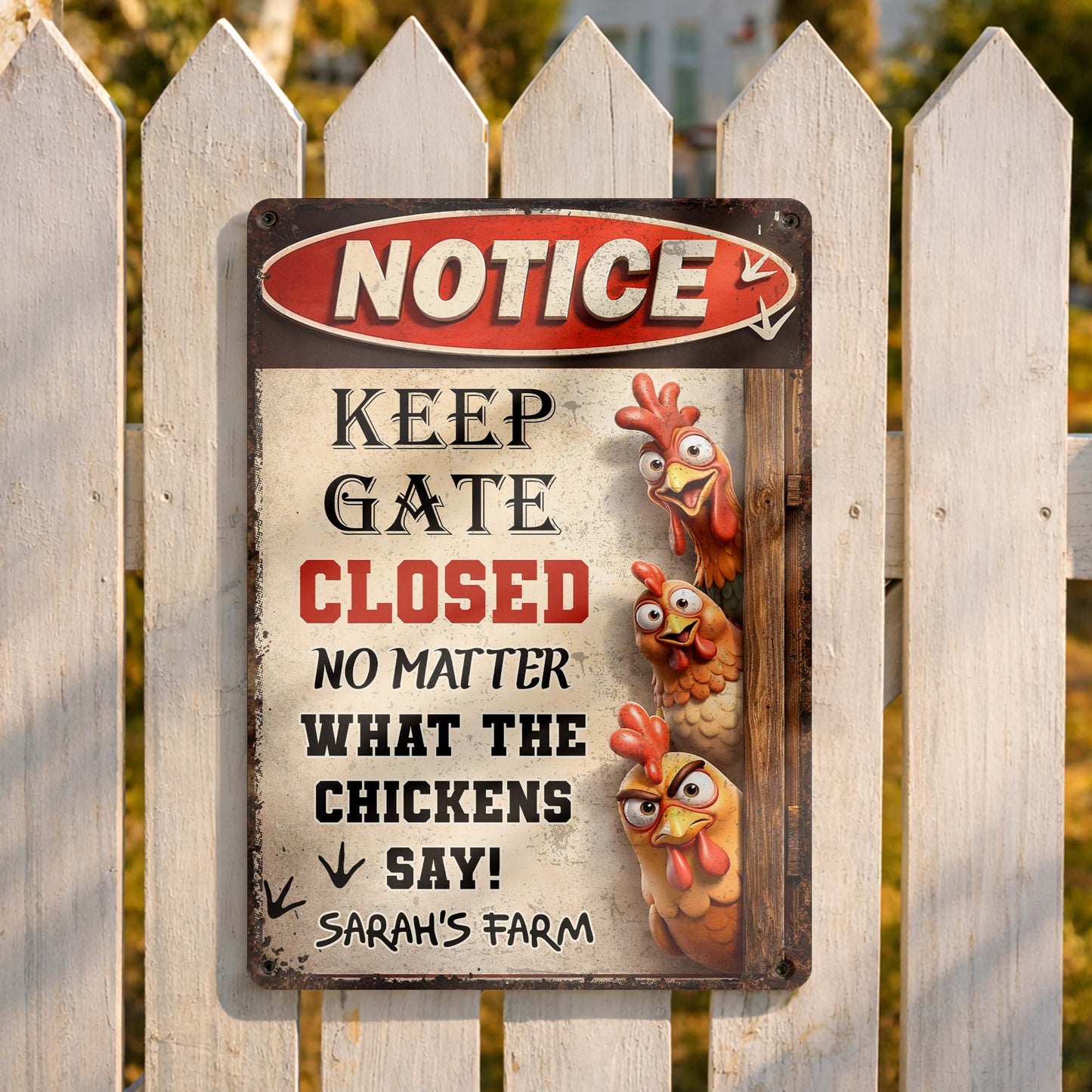 Keep Gate Closed No Matter What The Chickens Say