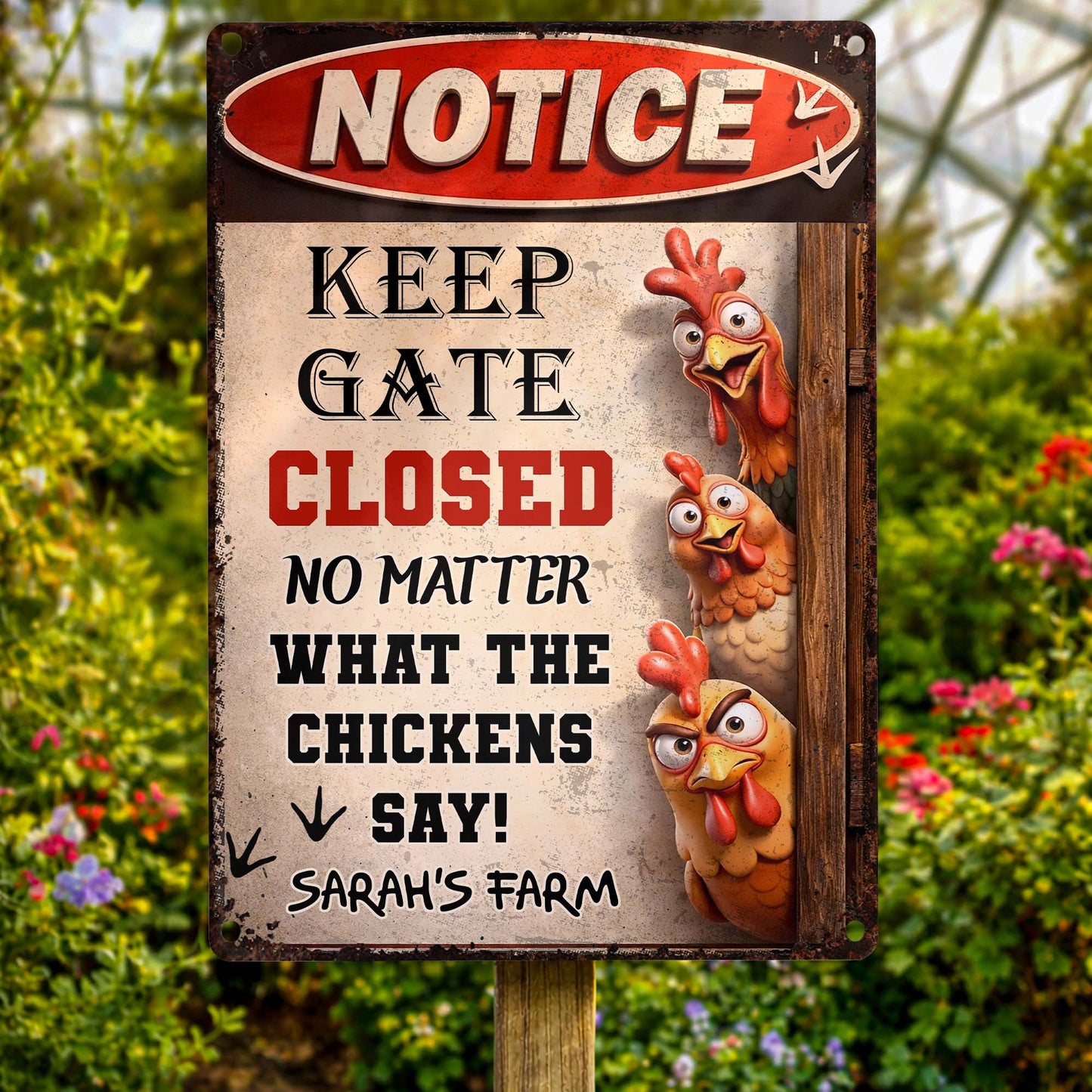 Keep Gate Closed No Matter What The Chickens Say