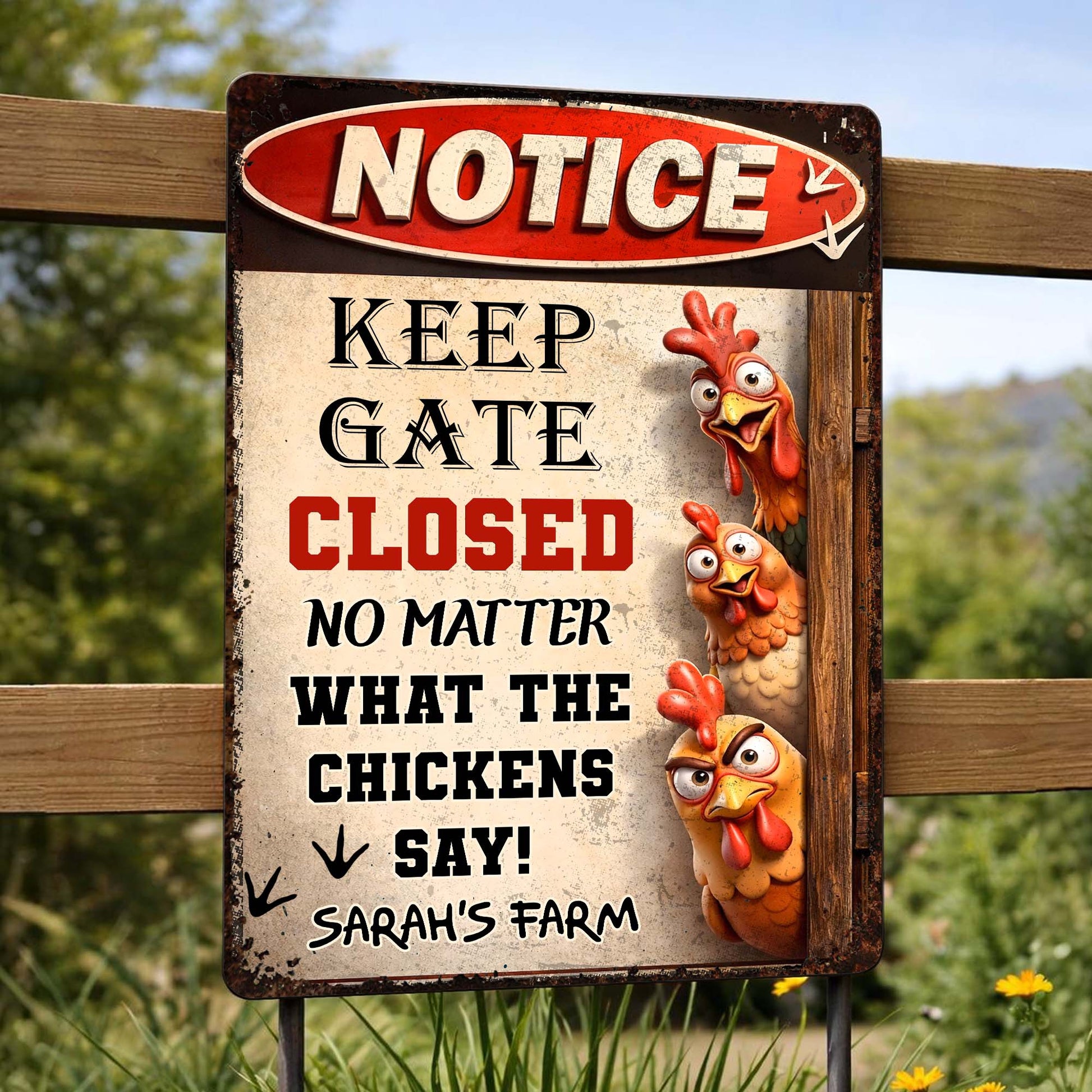 Keep Gate Closed No Matter What The Chickens Say