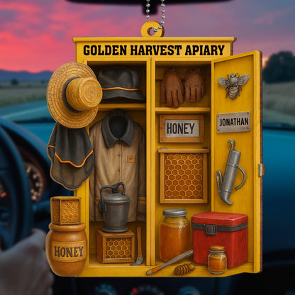 Golden Harvest Apiary With Bee And Equipment