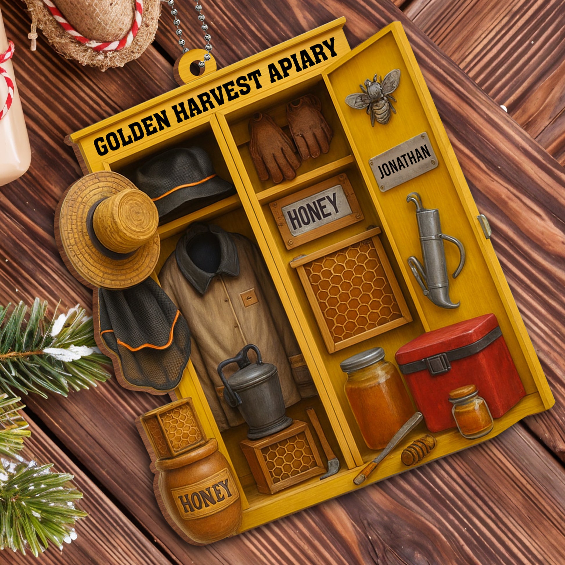 Golden Harvest Apiary With Bee And Equipment