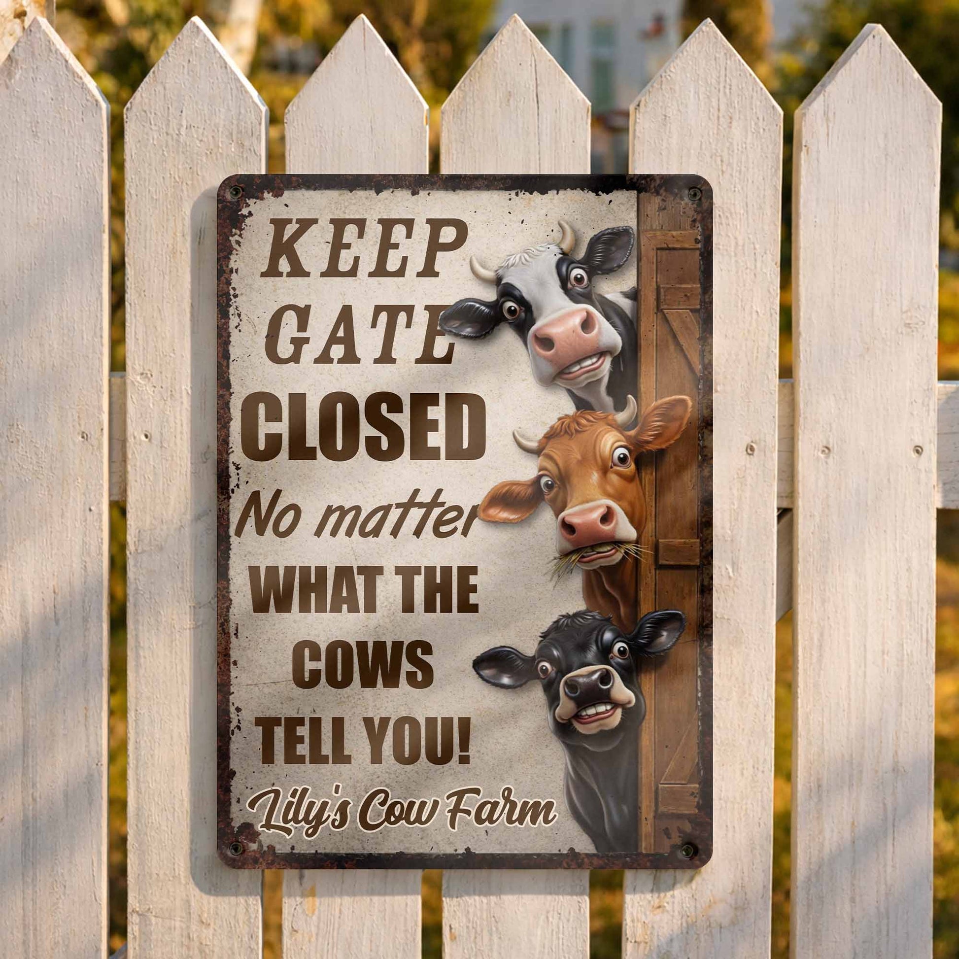 Keep Gate Closed No Matter What Cows Tell You
