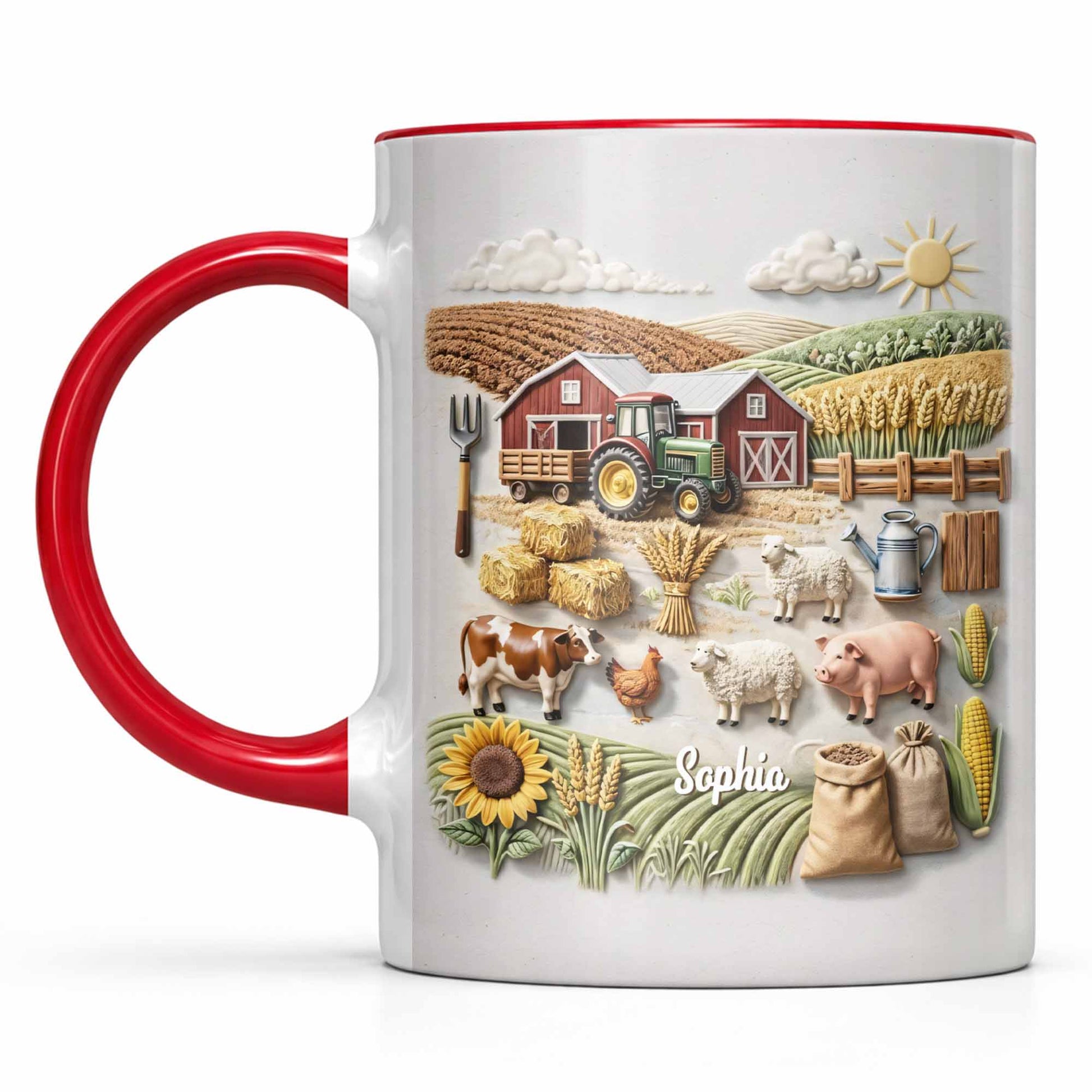 Serene Farm Life, Barns, Tractors And Sunflowers