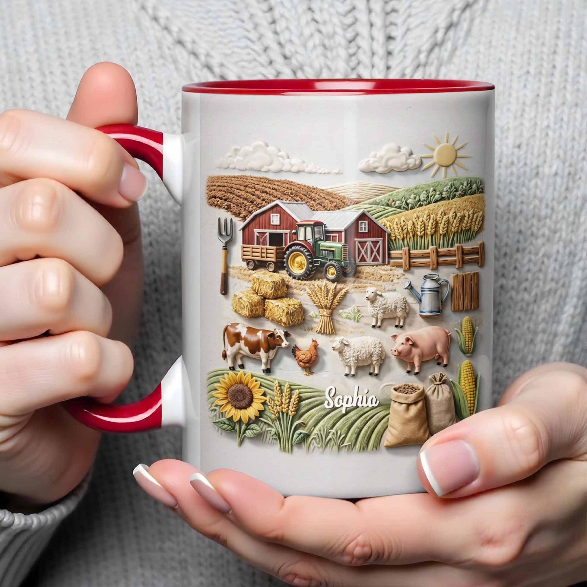 Serene Farm Life, Barns, Tractors And Sunflowers