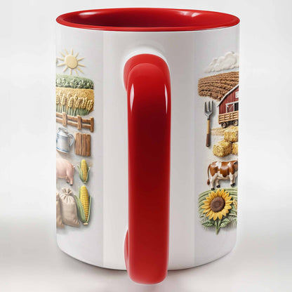 Serene Farm Life, Barns, Tractors And Sunflowers