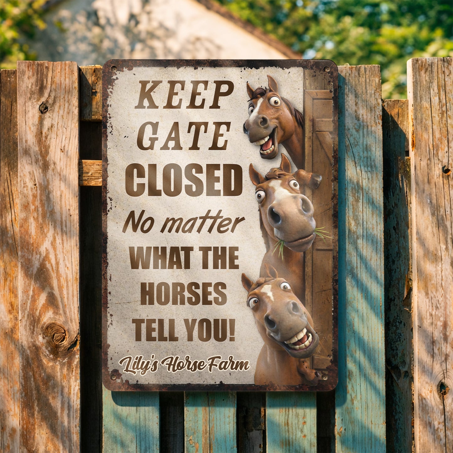 Keep Gate Closed No Matter What Horses Tell You