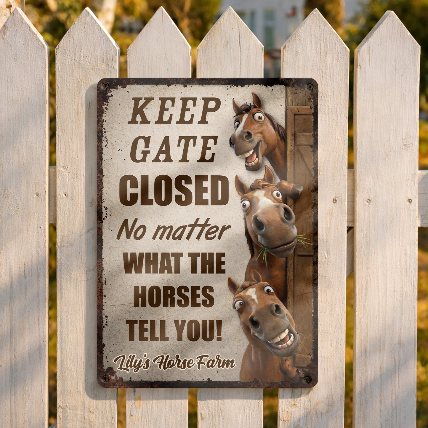 Keep Gate Closed No Matter What Horses Tell You