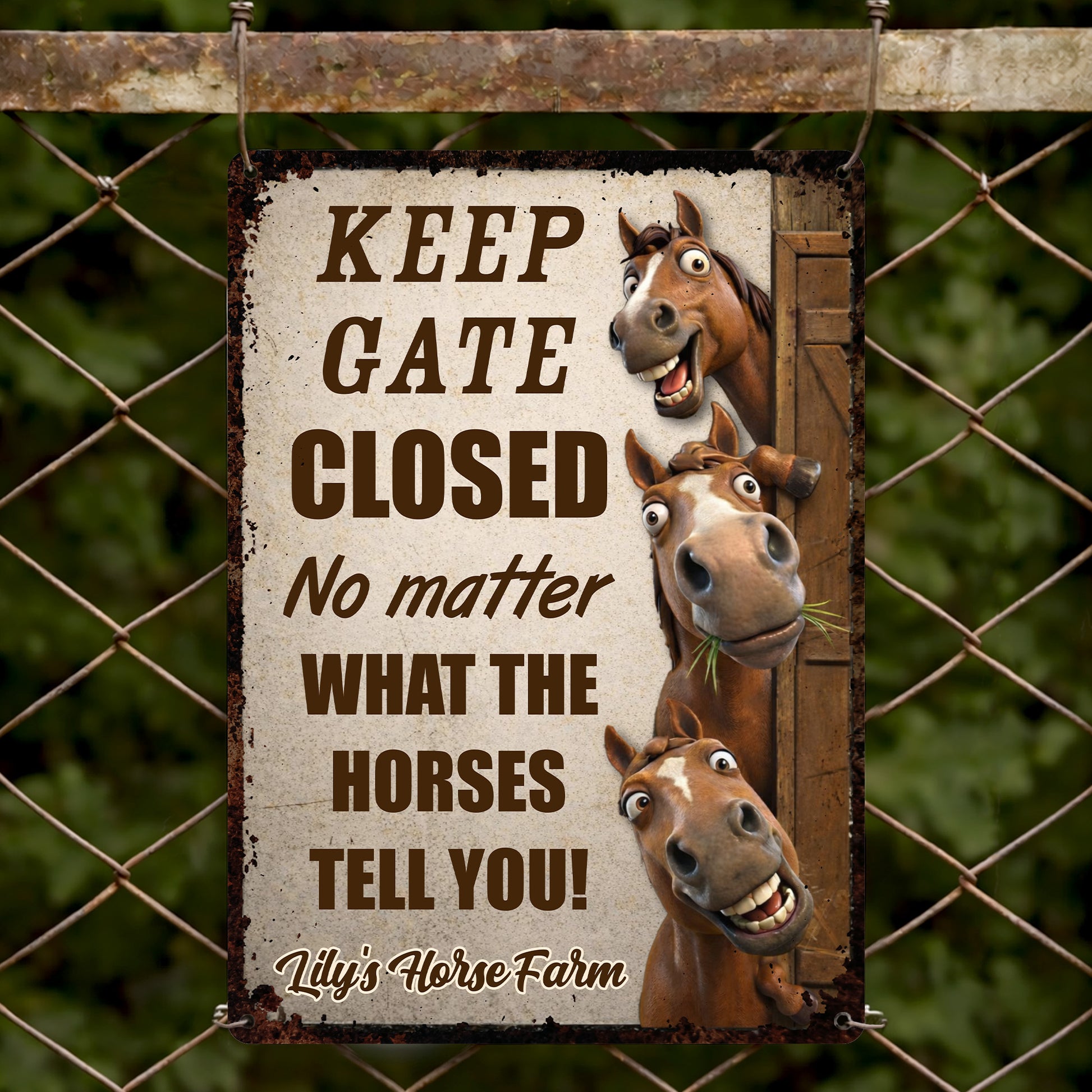 Keep Gate Closed No Matter What Horses Tell You