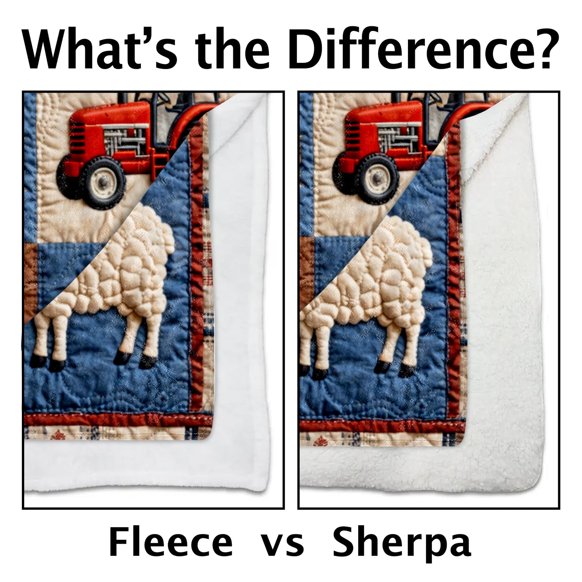 Personalized Farm Themed Blanket With Barn and Animals