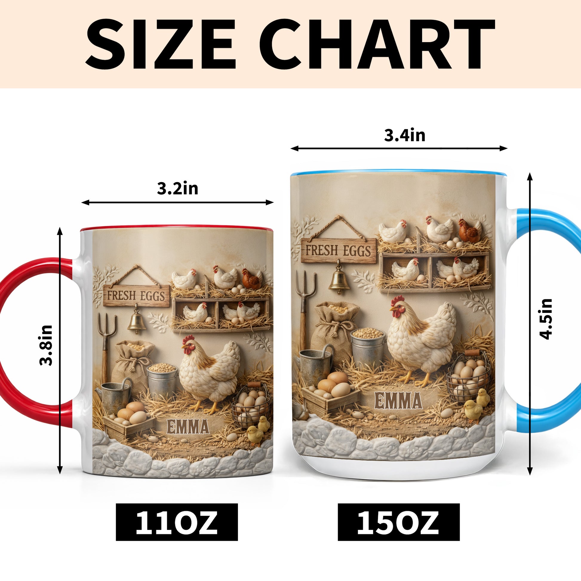 Fresh Eggs With Chickens, Eggs, And Farm Elements