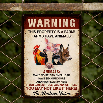 Warning This Property Is A Farm With Farm Animals