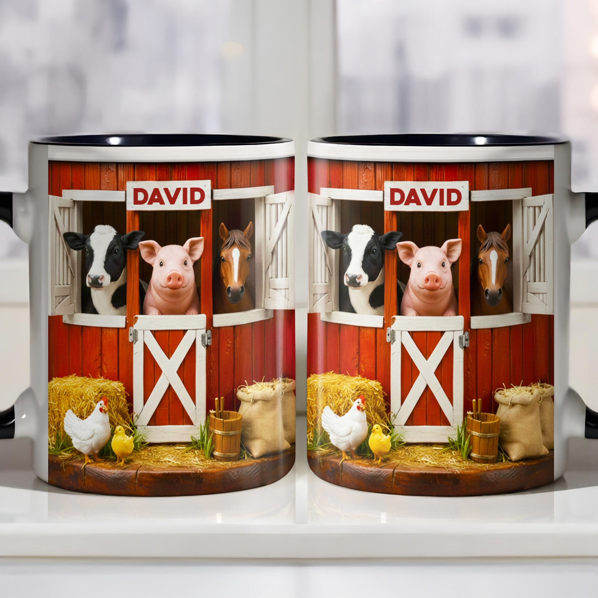 Personalized Barnyard Animal Mug