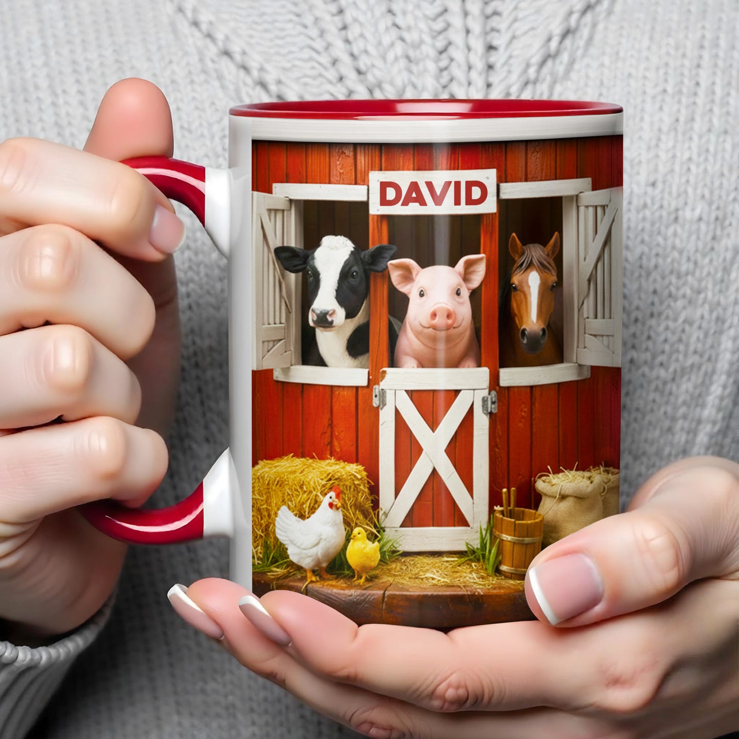 Personalized Barnyard Animal Mug