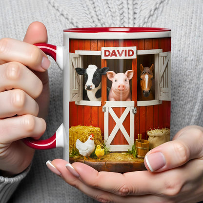 Personalized Barnyard Animal Mug