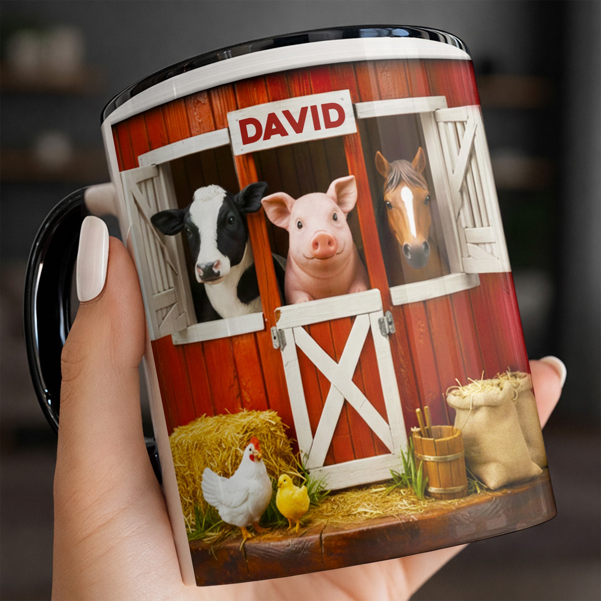 Personalized Barnyard Animal Mug