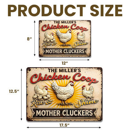 Rise & Shine Mother Cluckers With Chickens and Sun Rays