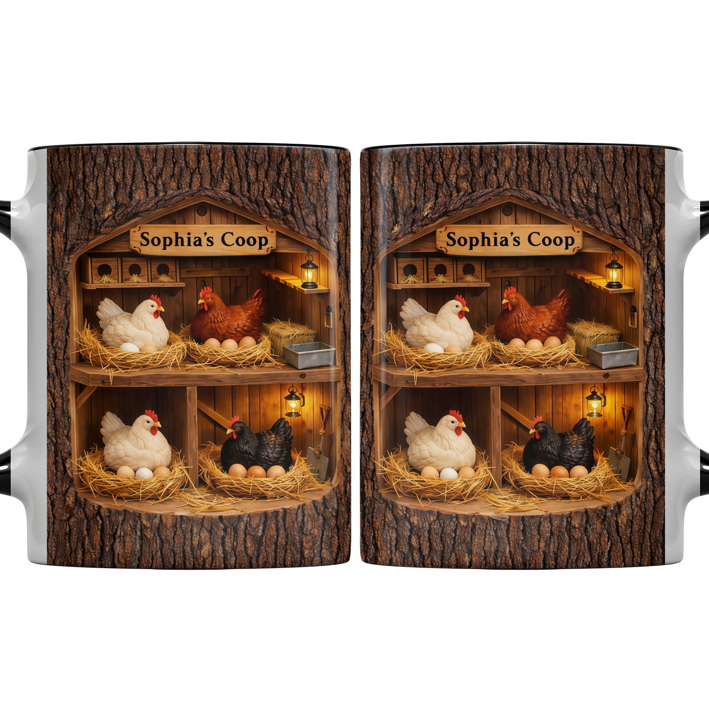 Sophia's Coop With Chickens and Eggs