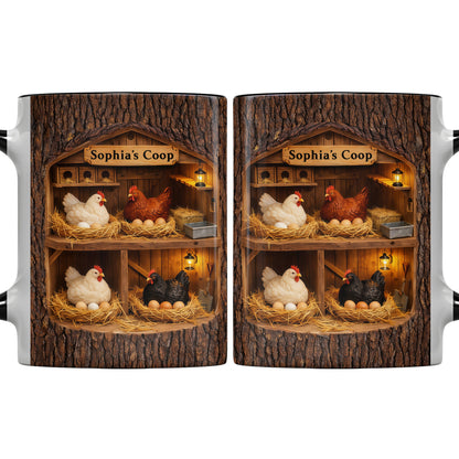 Sophia's Coop With Chickens and Eggs