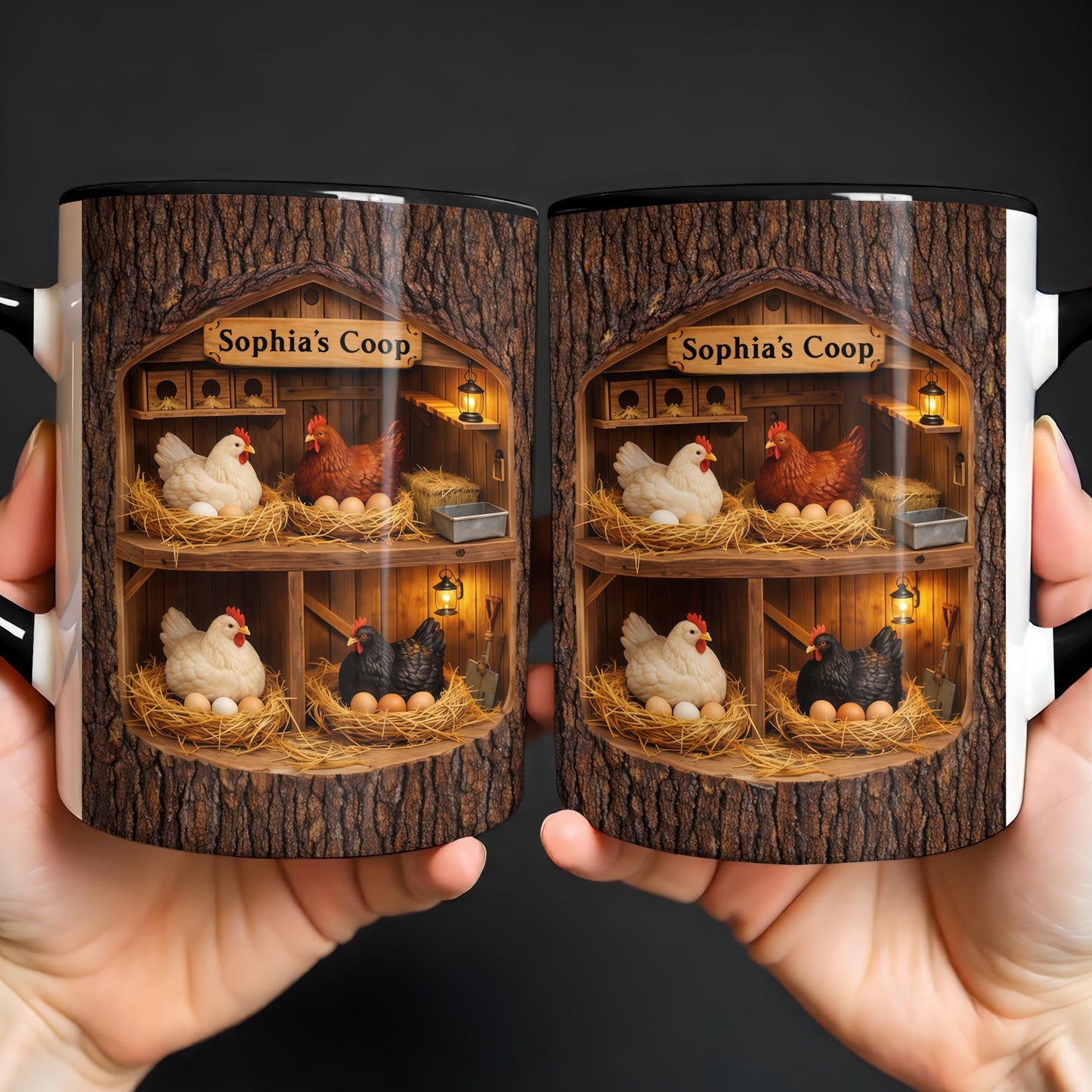 Sophia's Coop With Chickens and Eggs