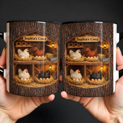 Sophia's Coop With Chickens and Eggs