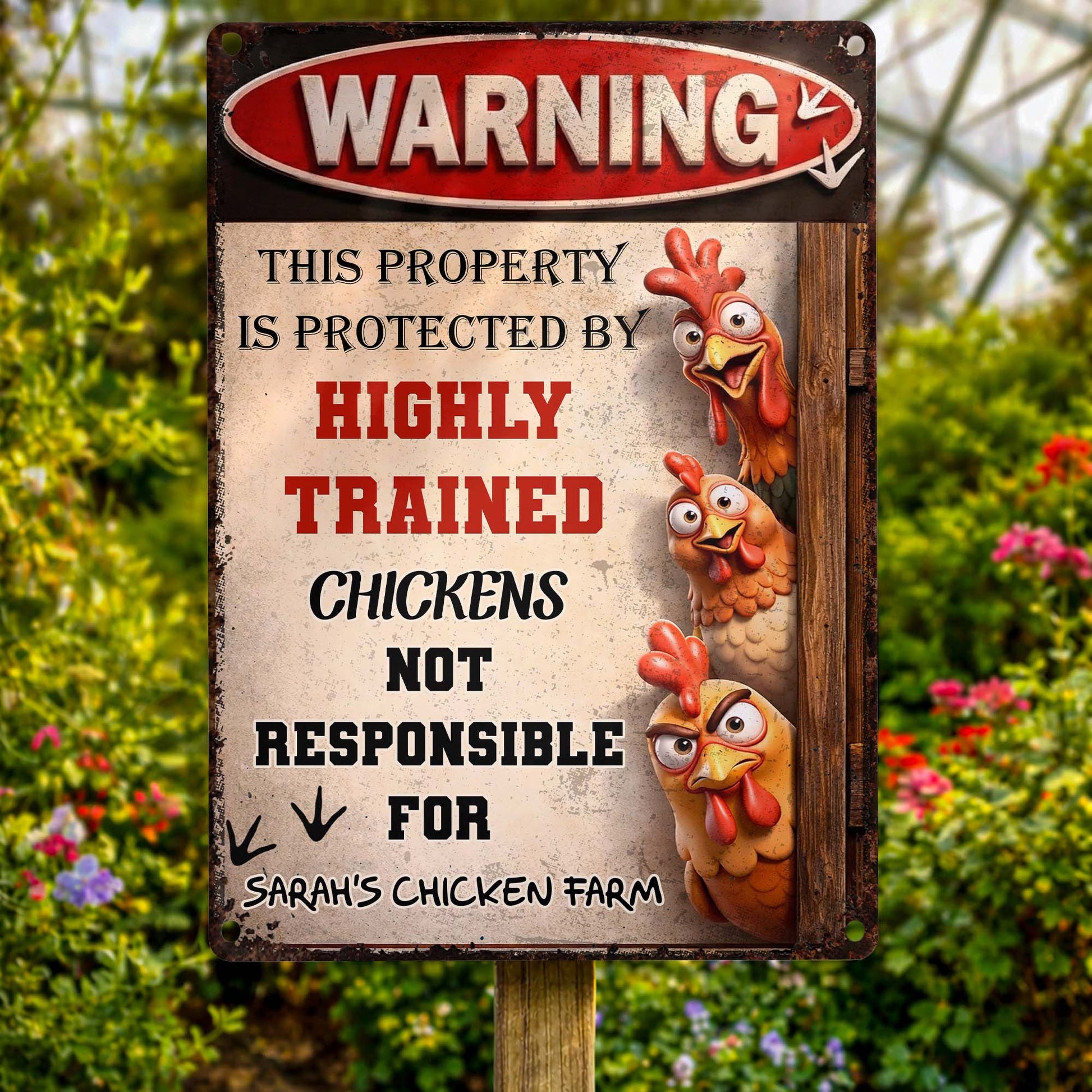 This Property Is Protected By Highly Trained Chickens