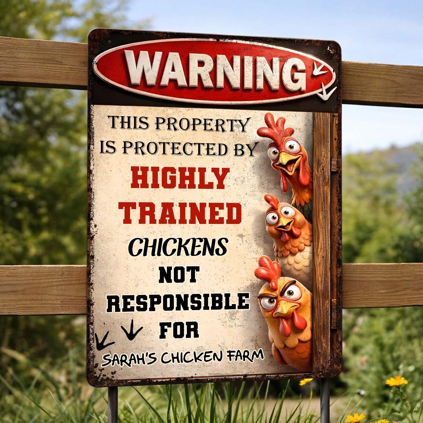 This Property Is Protected By Highly Trained Chickens