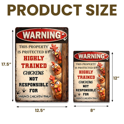 This Property Is Protected By Highly Trained Chickens