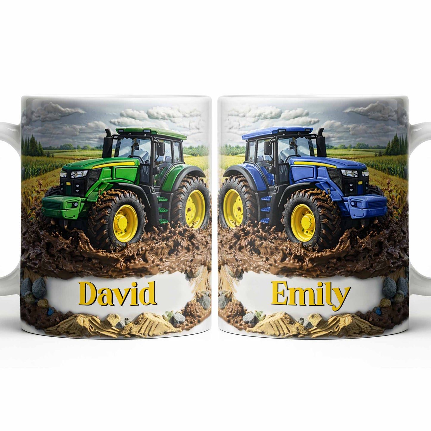 Custom Tractor Coffee Mug - Personalized Custom Coffee Mug - FARM028_MG