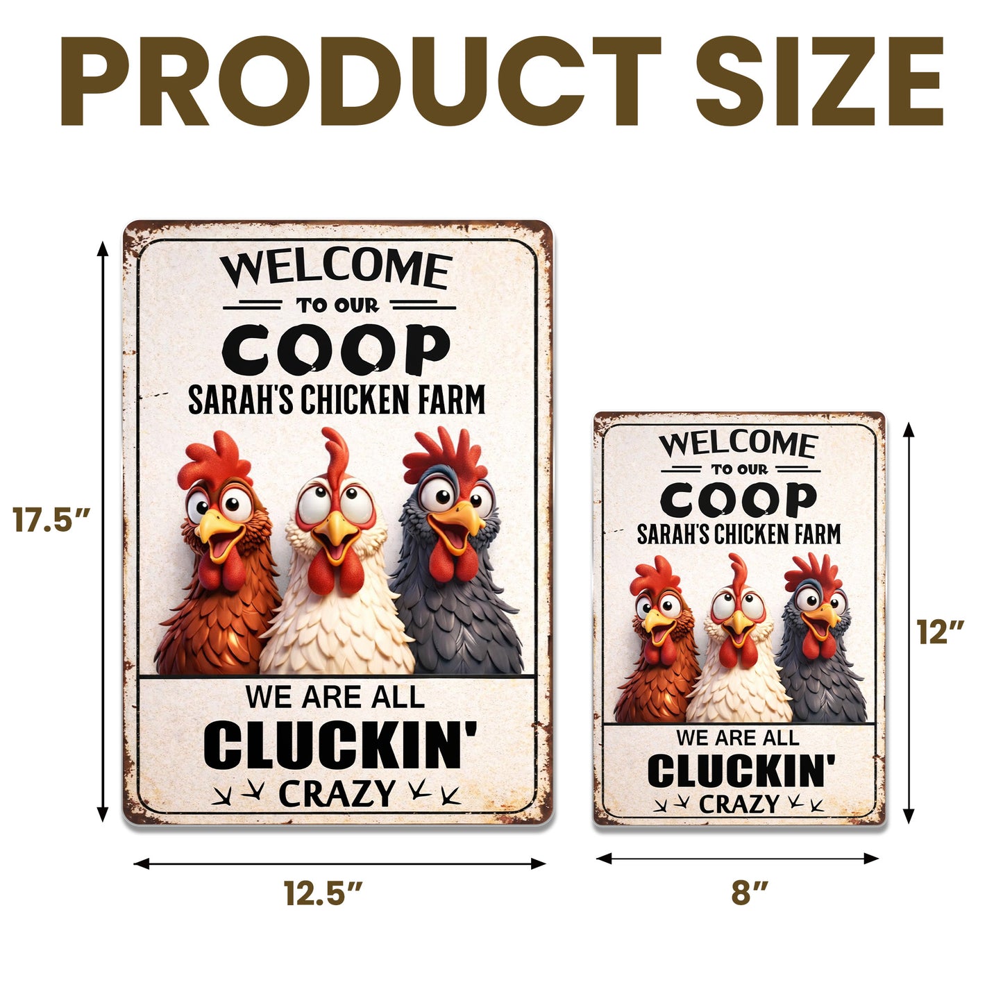 Welcome to Our Coop, We Are All Cluckin' Crazy, Chickens and Farm